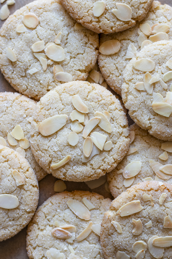 Cookies croissants amande