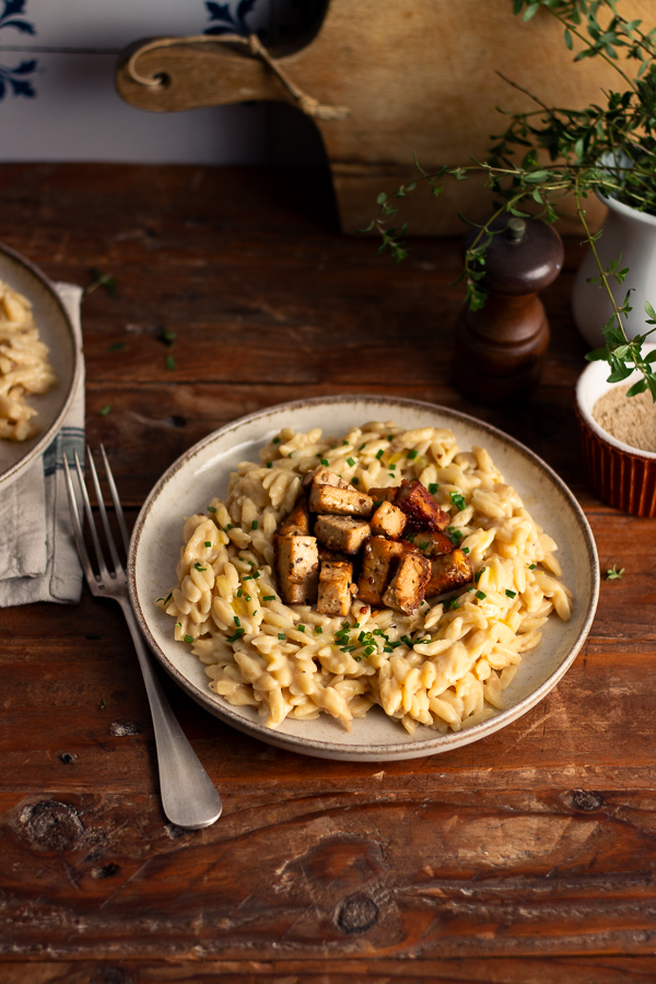 Orzo cremeux tofu