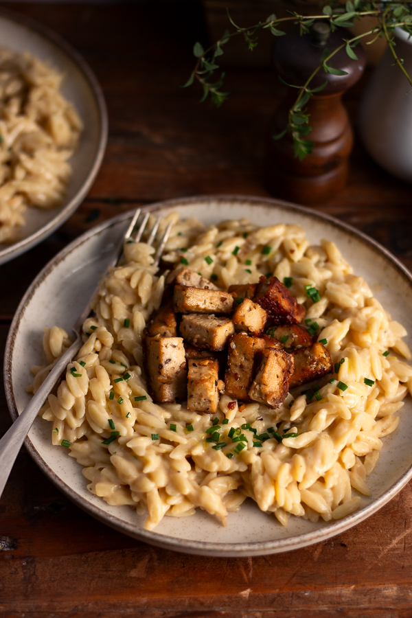 Orzo cremeux tofu