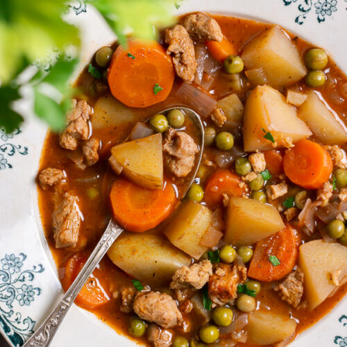 Mijote de petits legumes aux PST