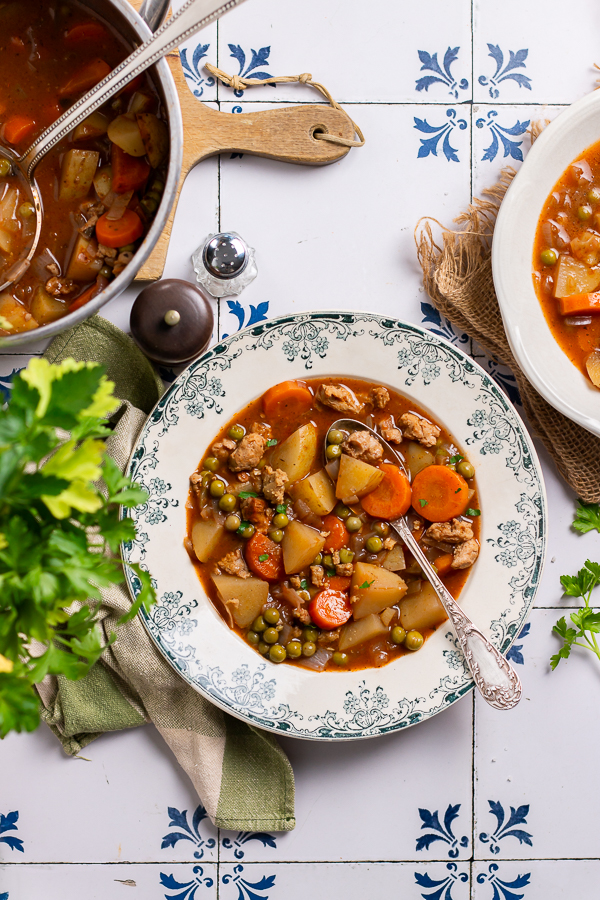 Mijote de petits legumes aux PST