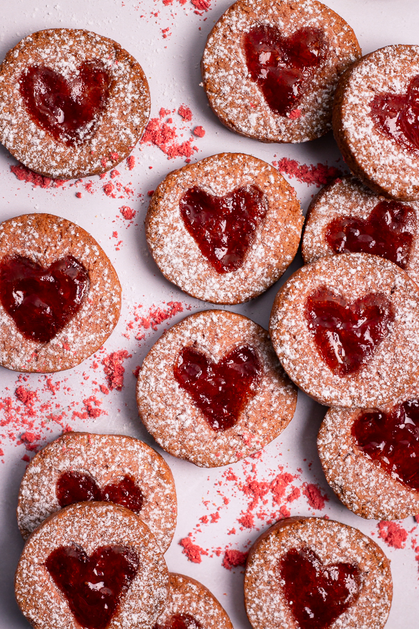 Sables poudre de fraise