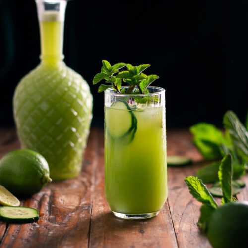 Agua fresca concombre menthe 1