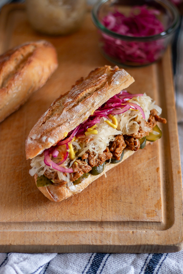 Sandwich PVT et choucroute