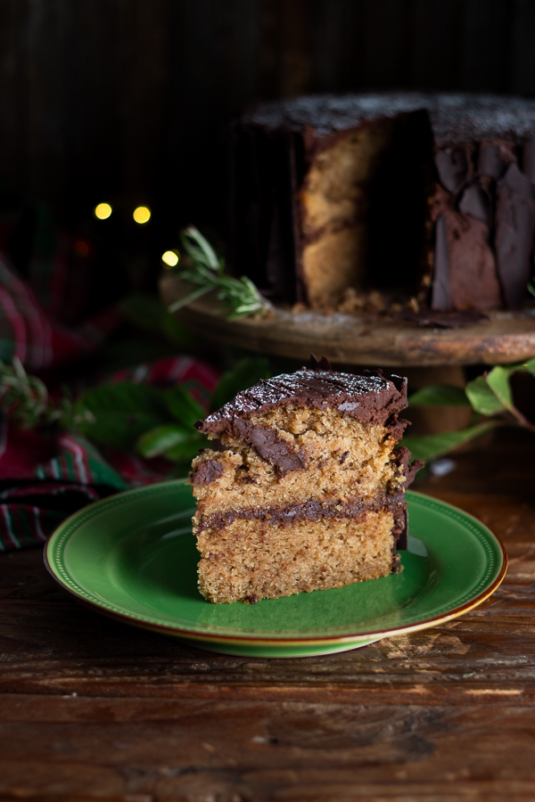 Gateau buche choco noisette