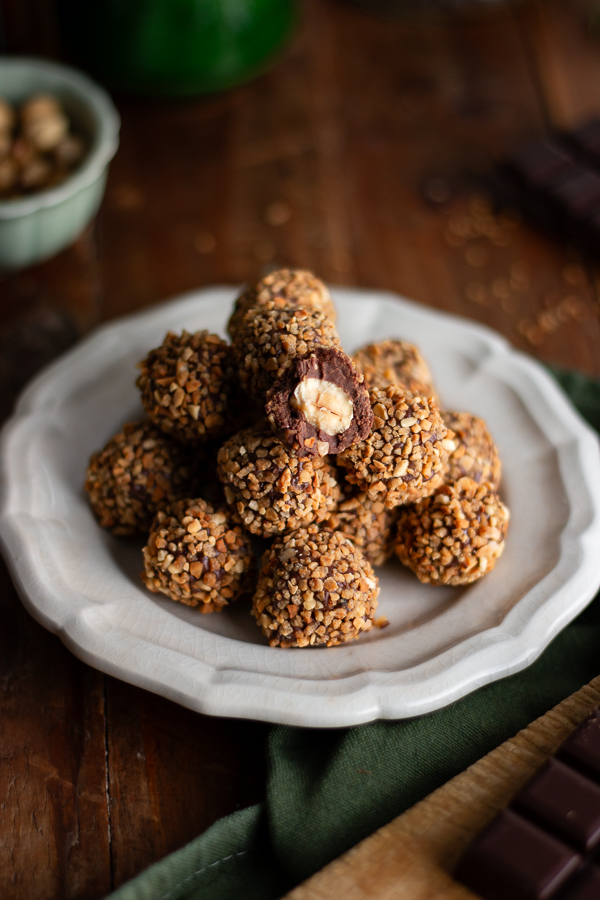 Truffes facon ferrero rocher