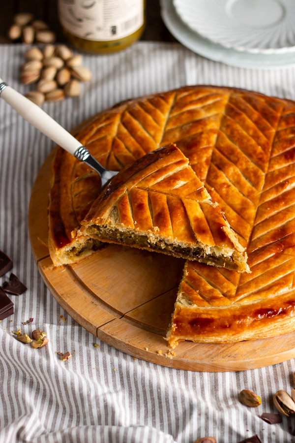 Galette pistache chocolat