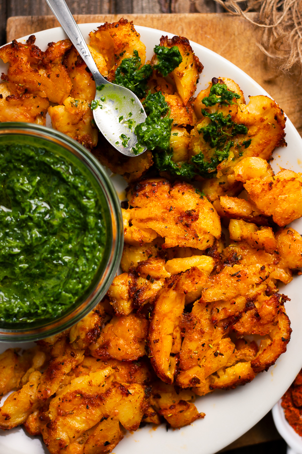 Smashed potatoes