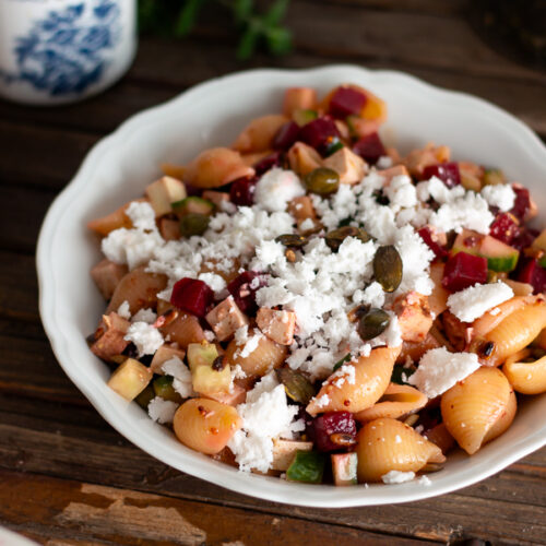 Salade de pates betterave feta