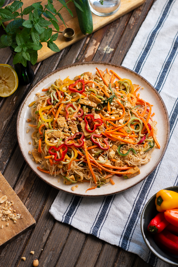 Salade facon spring rolls