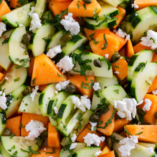 Salade melon concombre