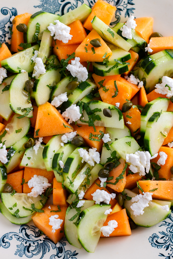 Salade melon concombre