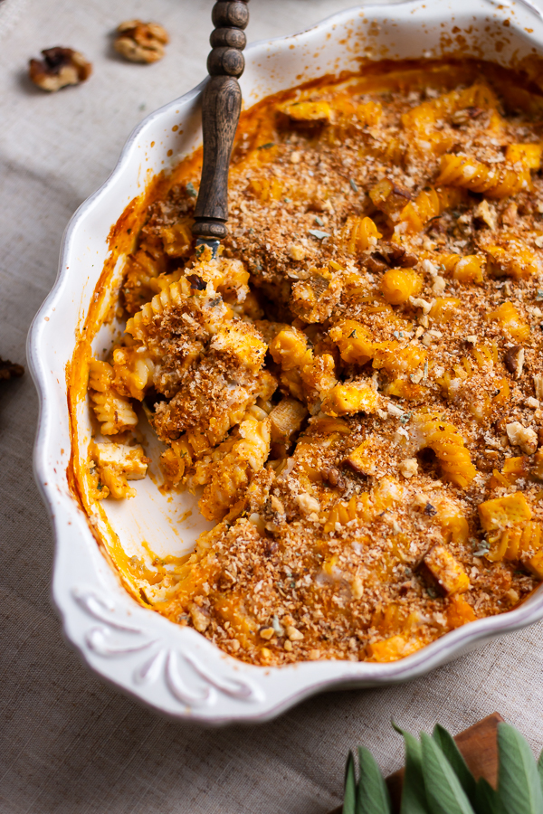Gratin de pates a la citrouille