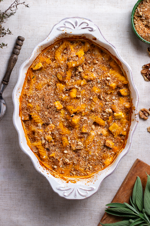 Gratin de pates a la citrouille
